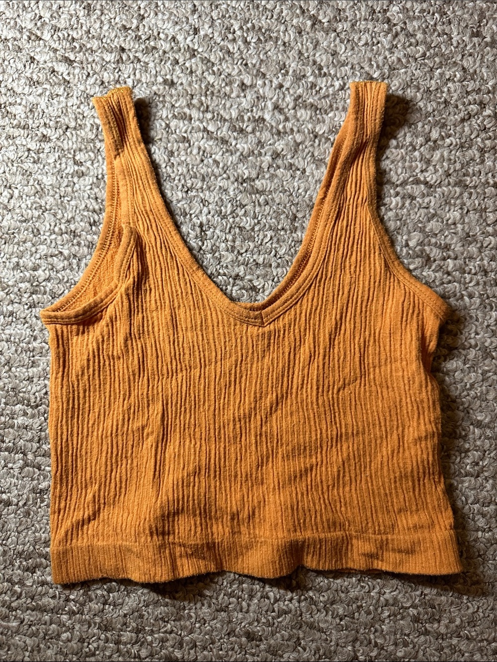 Women’s V-Neck Ribbed Tank Top